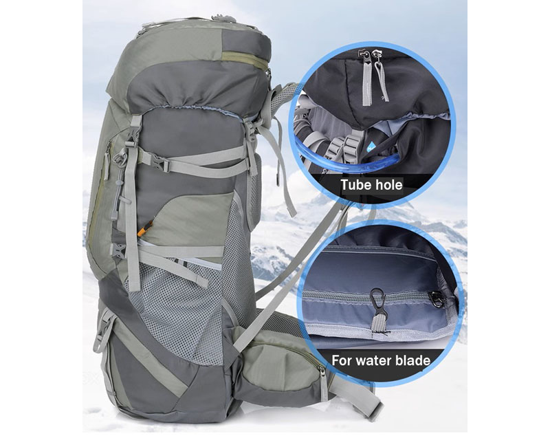 60L Unisex Waterproof Sport Travel Daypack Hiking Backpack WP-703