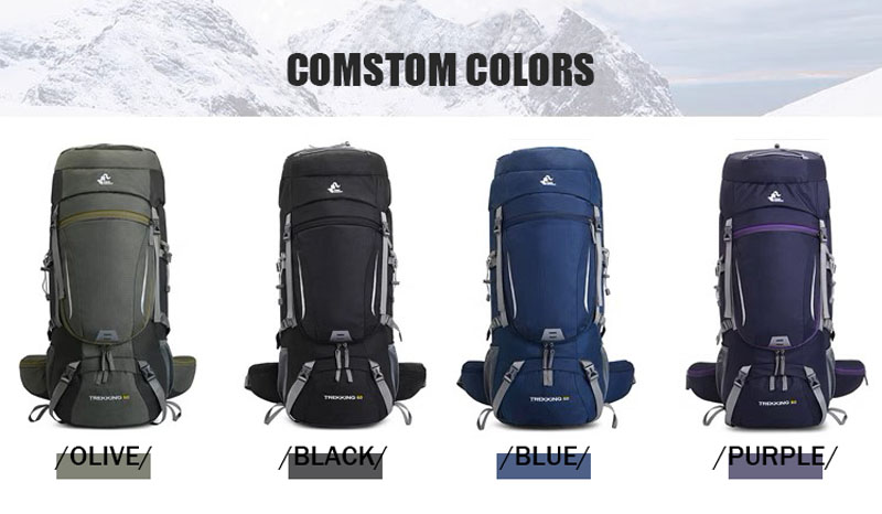 60L Unisex Waterproof Sport Travel Daypack Hiking Backpack WP-703