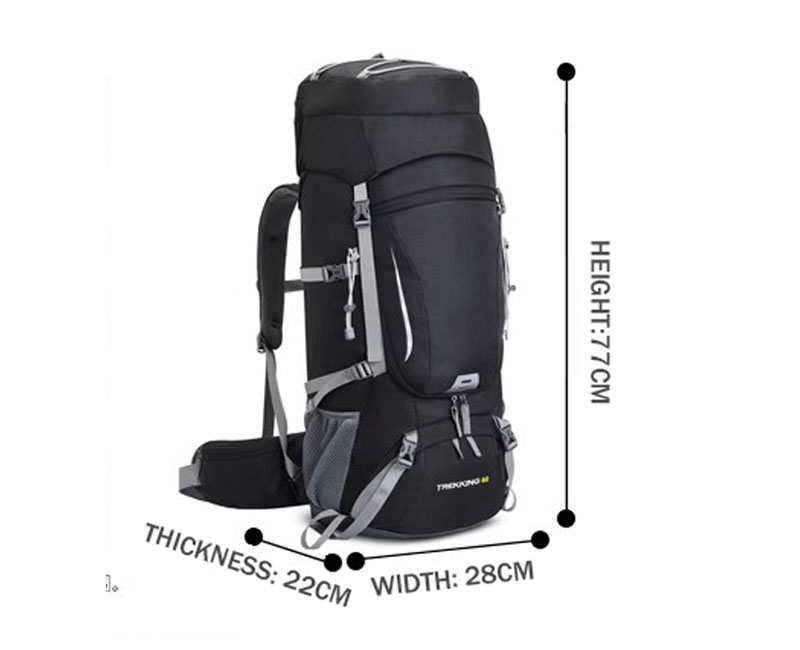 60L Unisex Waterproof Sport Travel Daypack Hiking Backpack WP-703