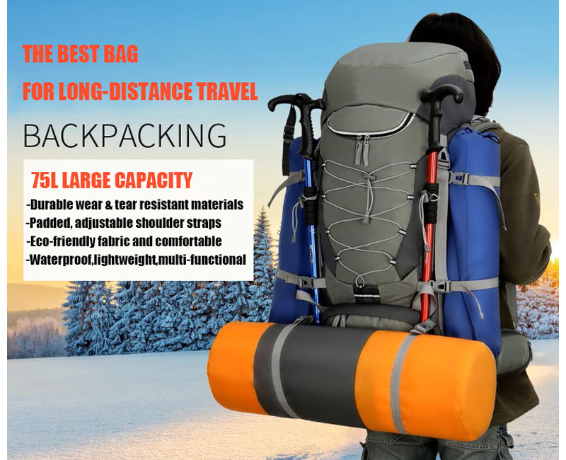 75L Pressional Outdoor Hiking Backpack WP-702