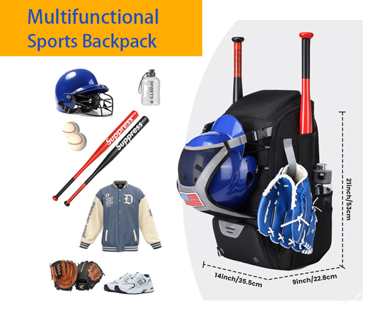 Custom multifunctional baseball backpack WP-803