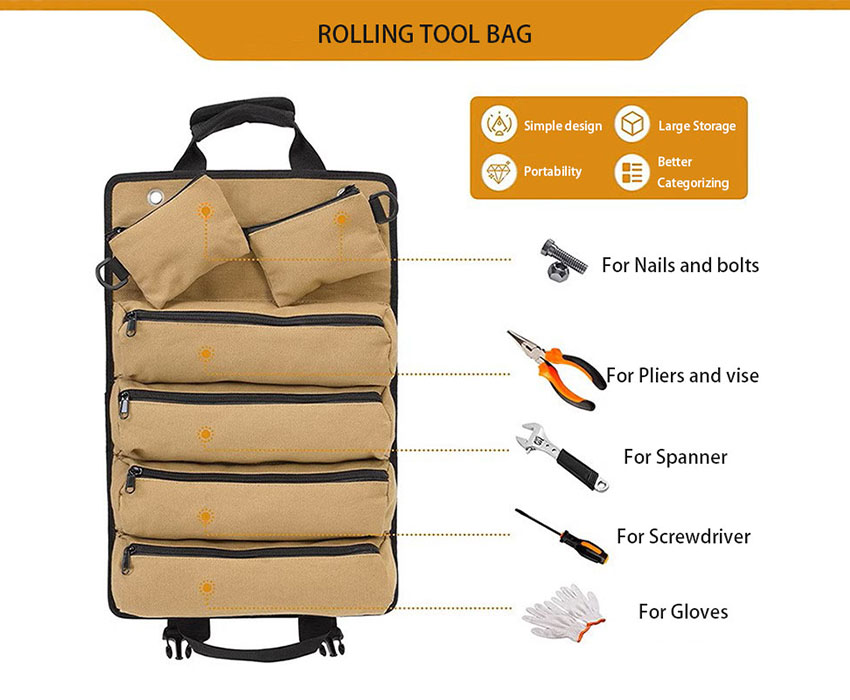 Hardware Rolling tool bag WP-621